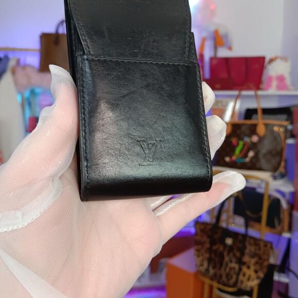 LOUIS VUITTON Nomad Etui cigarette Case Black Multi-Case Leather pouch - Picture 3 of 9